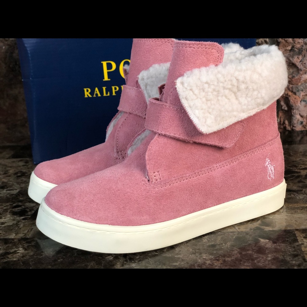 Polo Ralph Lauren Toddler Girls Siena Booties - Picture 9 of 16